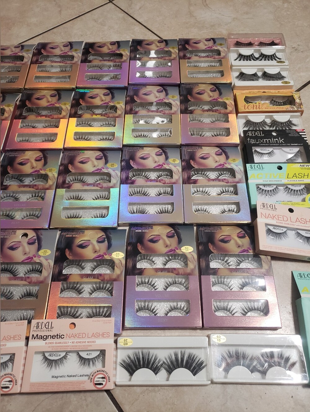 40 Pcs Mix Ardell Mixed Style False Lashes Assortment - Black
